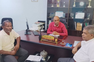 فريق التوجيه والرقابة الرئاسي يزور كلية التربية بجامعة حضرموت