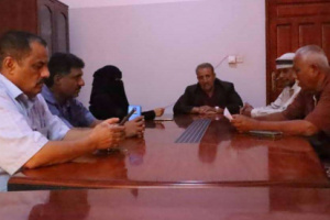 فريق التوجيه يلتقي مسؤولي مكتب التخطيط والتعاون الدولي في لحج