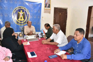 فريق التوجيه والرقابة الرئاسي يطّلع على أداء العمل في انتقالي المكلا