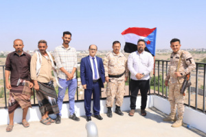 عبود ناجي وباخبيرة يدشنان بدا التشغيل والضخ في مشروع خزان بئر ناصر البرجي