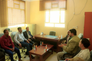 فريق التوجيه والرقابة الرئاسي يطلع على سير عمل مكتبي الزراعة والري بشبوة