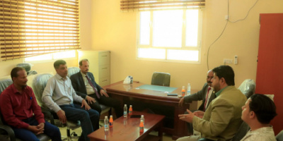 فريق التوجيه والرقابة الرئاسي يطلع على سير عمل مكتبي الزراعة والري بشبوة