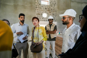 حرصاً لإحياء المعالم التاريخية..مدير صيرة ووفد فرنسي يزورون مشروع ترميم سينما أروى