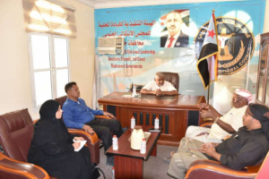 فريق التوجيه والرقابة الرئاسي يلتقي رئيس تحالف "عماد" بالمكلا