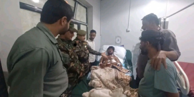 المقدم رياض الشيخ والعميد هاشم السيد يزوران جرحى الكتيبة الأولى احتياط حماية رئاسية في عدن