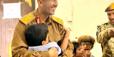 العميد اوسان العنشلي يزور ذوي الاحتياجات الخاصة في العاصمة عدن 