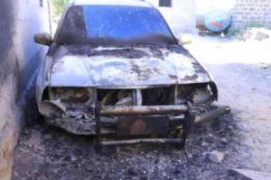 بعد أسابيع من استهداف منزله.. إحراق سيارة مواطن في إب