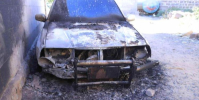 بعد أسابيع من استهداف منزله.. إحراق سيارة مواطن في إب