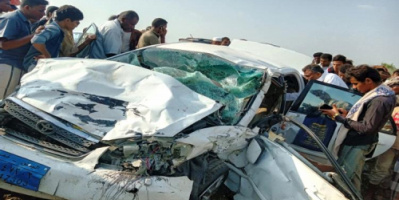 بينهم قاضي ووكيل النيابة.. وفاة 9 أشخاص إثر حادث مروع في الحديدة