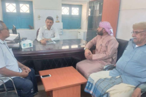 رئيس انتقالي القطن يبحث مع مدير الأوقاف بالمديرية تنسيق العمل المشترك