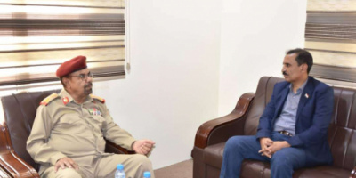 رئيس انتقالي حضرموت يلتقي رئيس مركز العمليات المشتركة بالمحافظة