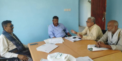 رئيس تنفيذية انتقالي خنفر يلتقي مدير مكتب الزراعة والري بالمديرية