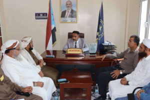 رئيس انتقالي أبين يلتقي فريق هيئة الفكر والإرشاد الديني بالأمانة العامة