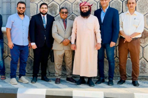 المقدم الجعدني يستقبل وفدا رفيعا في مركز علاج الإدمان بالعاصمة عدن