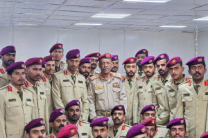 قيادة التحالف العربي بالمكلا تكرّم خريجي الدفعة الثالثة من كلية زايد العسكرية من أبناء حضرموت