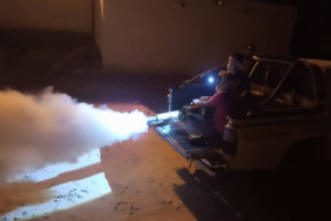 برعاية #انتقالي تريم.. تنفيذ #حملة رش ضبابي في مركز مشطة وضواحيها للحد من انتشار البعوض.