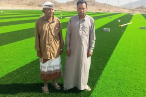 رئيس انتقالي الوضيع يزور ملعب الناصر المعشب لتفقد سير الأعمال الإنشائية