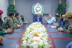 قيادة الحزام الأمني والفريق الأمني بمكتب المحرمي ينفذان زيارة ميدانية إلى المنطقة الحرة