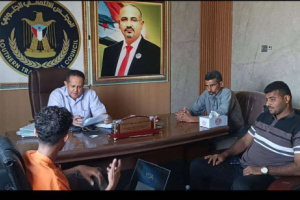 رئيس تنفيذية انتقالي لحج يلتقي رئيس مؤسسة طموحات شباب