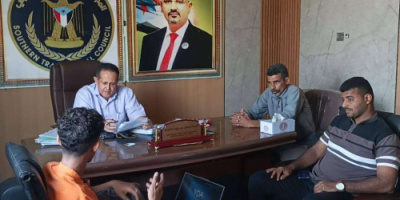 رئيس تنفيذية انتقالي لحج يلتقي رئيس مؤسسة طموحات شباب