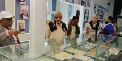 رئيس انتقالي شبام يزور متحف جوهرة الطرب بدوي زبير