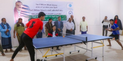 الأمين العام يدشن أولمبياد شبوة الرياضي 2025 وانطلاق بطولة تنس الطاولة