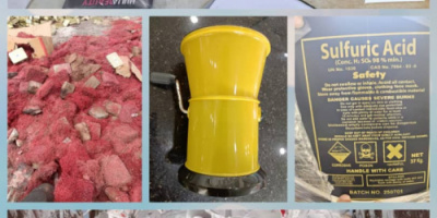 هيئة المواصفات والمقاييس ترفض وتتلف منتجات مخالفة في عدن الوديعةوشحن وتعز