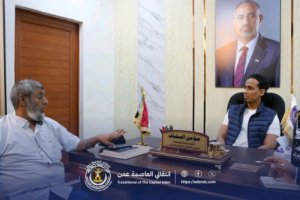 السقاف يبحث مع الفريق الأمني للنائب للمحرمي الأوضاع الأمنية في ميناء المنطقة الحرة 