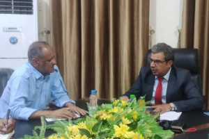 اجتماع يضم رئيس هيئة المواصفات والمقاييس ومدير عام أمن المنطقة الحرة بعدن لمناقشة التنسيق المشترك