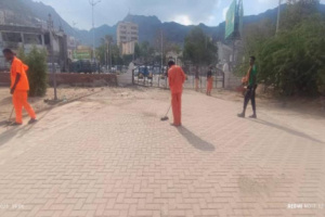 استعدادًا للإحتفال الذكرى بذكرى 30 نوفمبر.. حملة واسعة لتنظيف ساحة الجندي المجهول بالتواهي