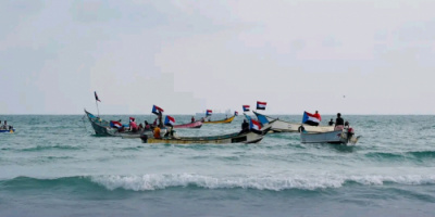 انتقالي العاصمة عدن ينظم كرنفالاً بحرياً ضخماً للزوارق في مديرية البريقة