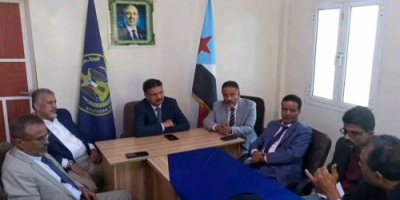 فريق التوجيه والرقابة الرئاسي يلتقي رئيس انتقالي أبين