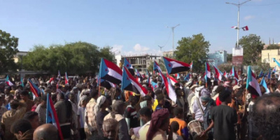 أبين تحتفي بانتصارات القوات الجنوبية في حضرموت والمهرة بفعالية جماهيرية كبرى