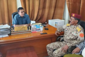 حضرموت .. مأمور القطن يستقبل قائد لواء بارشيد