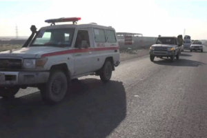 تشييع جثمان البطل عبدالوكيل محمد يحيى الحوشبي الى مسقط راسه بالمسيمير