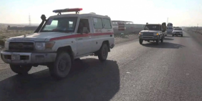 تشييع جثمان البطل عبدالوكيل محمد يحيى الحوشبي الى مسقط راسه بالمسيمير