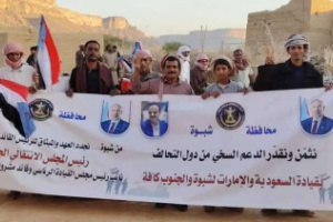 انتقالي دهر ينظّم مسيرة حاشدة احتفاءً بنجاح عملية "المستقبل الواعد" ودعمًا للقوات الجنوبية