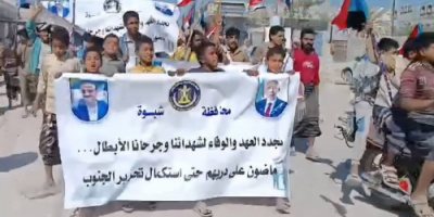 انتقالي الروضة ينظم مسيرة جماهيرية احتفالًا بانتصارات القوات الجنوبية في عارين وحضرموت