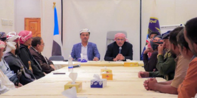 الكثيري يلتقي عدداً من مشايخ ووجهاء قبائل يافع في وادي حضرموت
