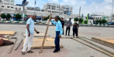 انتقالي العاصمة عدن يشرع في نصب الخيام بساحة العروض لبدء الاعتصام المفتوح عصر اليوم