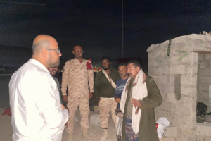 الجعفري يتفقد النقاط العسكرية للقوات الجنوبية بوادي حضرموت