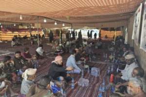 انطلاق اعتصام جماهير شبوة ودولة الجنوب المطلب الوحيد