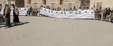 انتقالي حطيب ينظم مسيرة جماهيرية احتفالًا بانتصارات القوات الجنوبية في عارين وحضرموت