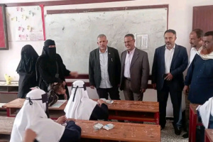 الجعري والحييد يدشّنان امتحانات الثانوية العامة للفصل الأول بالمحافظة