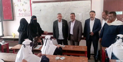 الجعري والحييد يدشّنان امتحانات الثانوية العامة للفصل الأول بالمحافظة