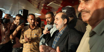 فريق التوجيه والرقابة الرئاسي يتفقد مخيم الاعتصام المفتوح في العاصمة عدن