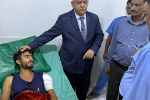الوزير الوالي يزور جرحى معركة تحرير وادي حضرموت ويشيد بتضحيات أبطال القوات الجنوبية