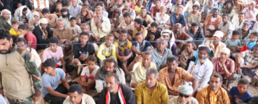 أبناء أبين يواصلون اعتصامهم المفتوح لليوم الثالث مطالبين بإعلان دولة الجنوب العربي