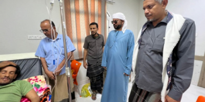 انتقالي وادي وصحراء حضرموت يتفقد جرحى القوات المسلحة الجنوبية