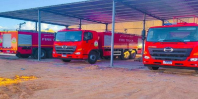 الدفاع المدني بشبوة يسيطر على حريق في منزل بمنطقة اللجفة بعتق